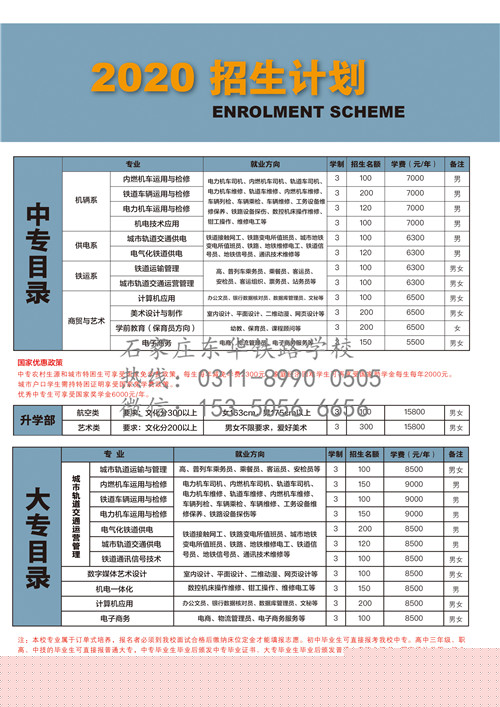 4月報(bào)名石家莊東華鐵路學(xué)校是什么時(shí)候入學(xué)？